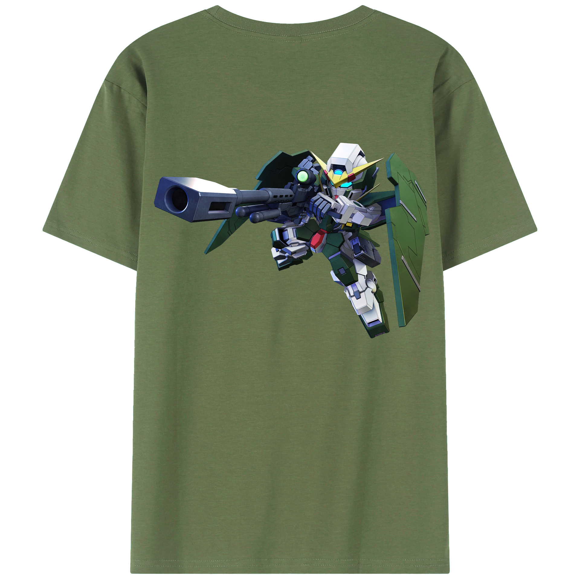 （画像用） 機動戦士ガンダム Mobile Suit Gundam 綿100％ メンズ半袖Tシャツ（バックプリント） 通気性
